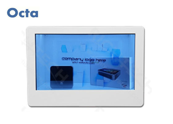 중국 65&quot; SD 카드에 의하여 부드럽게 하는 유리제 패널과 가진 투명한 LCD 디스플레이 영상 진열장 협력 업체