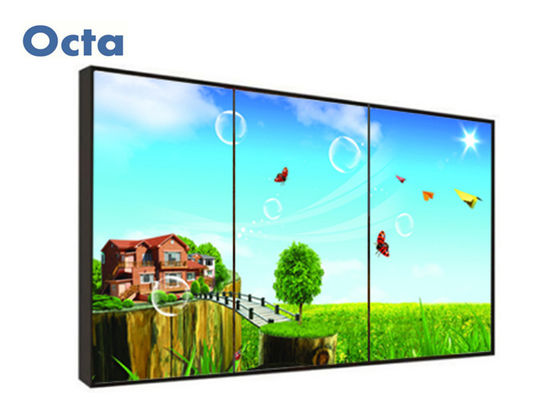 중국 좁은 날의 사면 LCD 영상 벽 3x3 55 인치 Samsang HD LCD 영상 감시자 협력 업체