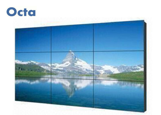중국 높은 광도 LCD 영상 벽 매우 좁은 날의 사면 다 입력을 가진 3 * 3개의 46 인치 협력 업체